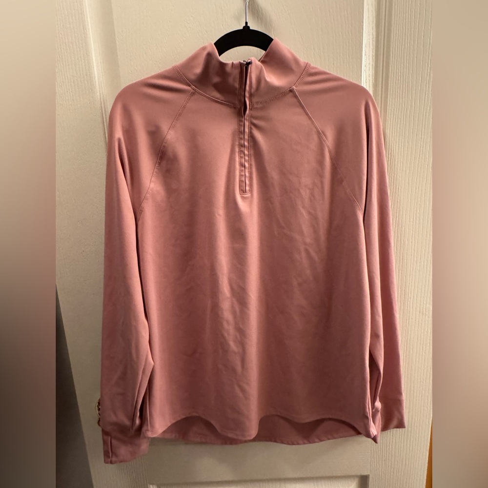 Ideology Blush Pink 1/4 Zip Activewear Top